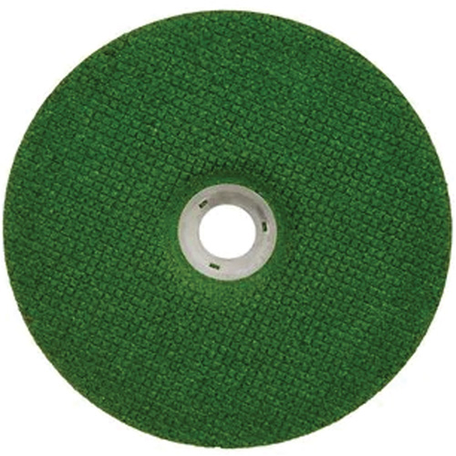 Green Corps Depressed Centre Wheel, 7" x 1/8", 7/8" Arbor, Ceramic, Type 27 Moffatt Supply & Specialties