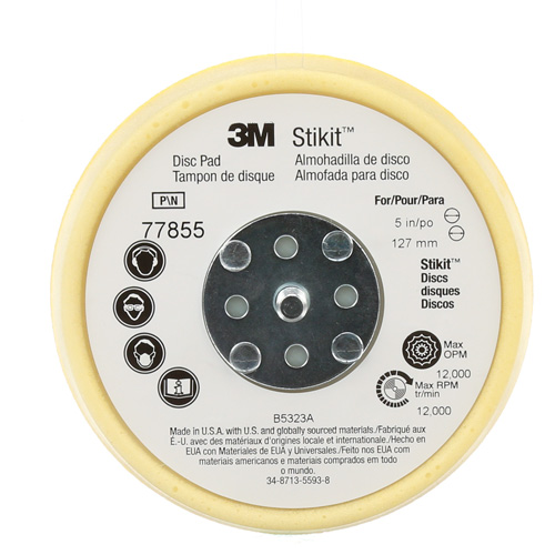 Tampon en disque de finition &agrave; profil bas 77855 Hookit Moffatt Supply & Specialties
