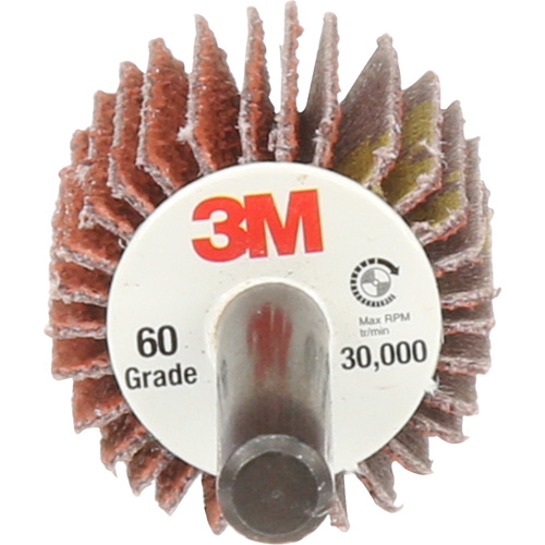 Flap Disc 747D, Aluminum Oxide/Ceramic, 60X Grit, 1" x 1" x 1/4" Moffatt Supply & Specialties