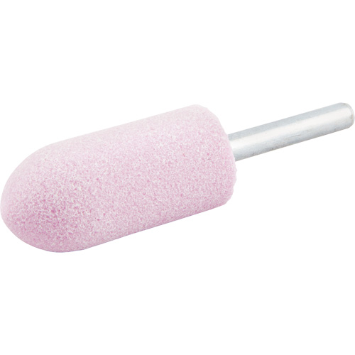 Vitrified Bond Mounted Point, A11, Aluminum Oxide, 7/8" Dia., 2" L, 80 Grit Moffatt Supply & Specialties