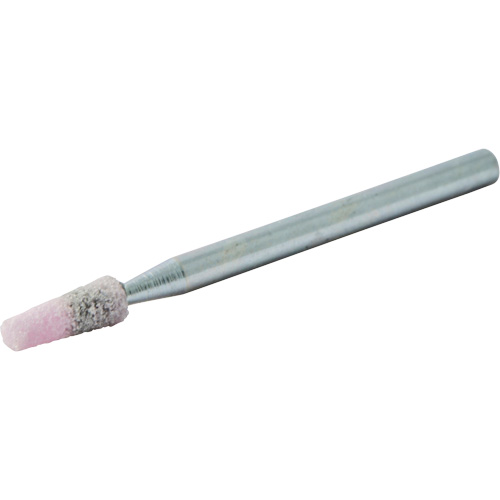Vitrified Bond Mounted Point, B97, Aluminum Oxide, 1/8" Dia., 3/8" L, 80 Grit Moffatt Supply & Specialties