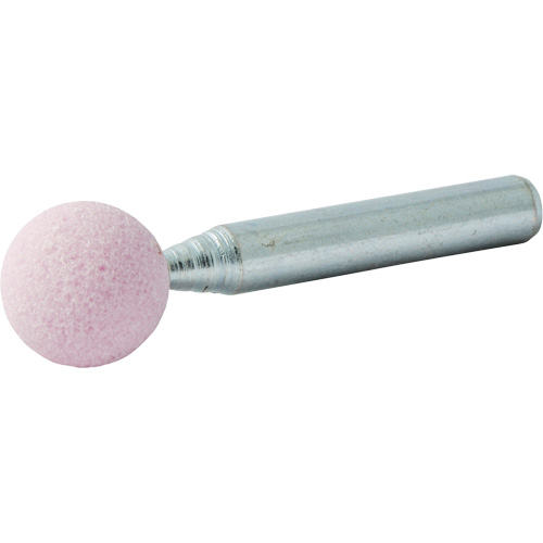 Vitrified Bond Mounted Point, B121, Aluminum Oxide, 1/2" Dia., 1/2" L, 80 Grit Moffatt Supply & Specialties