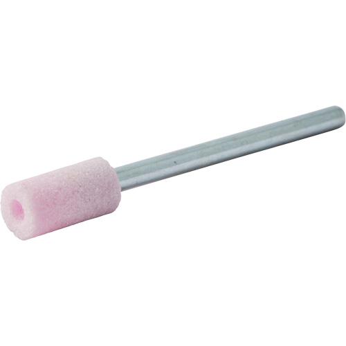 Vitrified Bond Mounted Point, B135, Aluminum Oxide, 1/4" Dia., 1/2" L, 80 Grit Moffatt Supply & Specialties