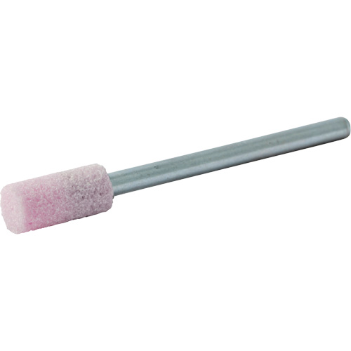 Vitrified Bond Mounted Point, W163, Aluminum Oxide, 1/4" Dia., 1/2" L, 80 Grit Moffatt Supply & Specialties