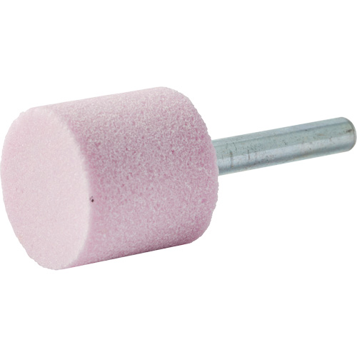 Vitrified Bond Mounted Point, W220, Aluminum Oxide, 1" Dia., 1" L, 80 Grit Moffatt Supply & Specialties