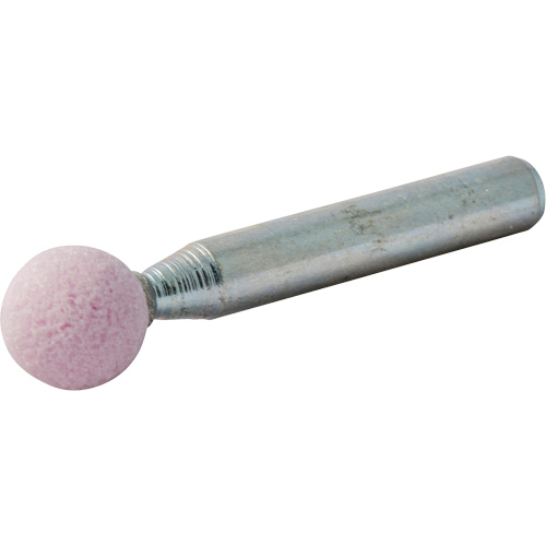 Vitrified Bond Mounted Point, B122, Aluminum Oxide, 3/8" Dia., 3/8" L, 80 Grit Moffatt Supply & Specialties
