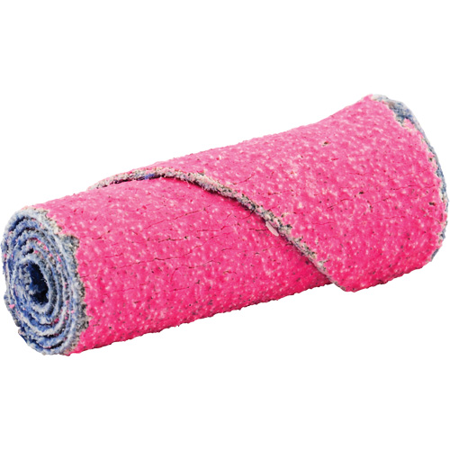 R982 Cartridge Roll, 80 Grit, 1/2" Dia., Ceramic Alumina, 1-1/2" L, 1/8" Arbor Moffatt Supply & Specialties