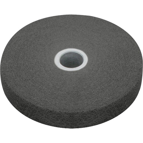 Meule homog&egrave;ne EXL Scotch-Brite, 4" x 1/4", Arbre de 1/4", Grain de Fin, Carbure de silicium Moffatt Supply & Specialties