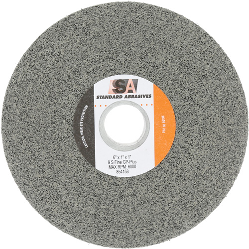 Meule &agrave; usage g&eacute;n&eacute;ral Standard Abrasives, 6" x 1", Arbre de 1", Carbure de silicium Moffatt Supply & Specialties