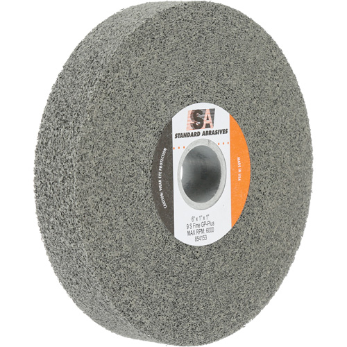 Meule &agrave; usage g&eacute;n&eacute;ral Standard Abrasives, 6" x 1", Arbre de 1", Carbure de silicium Moffatt Supply & Specialties