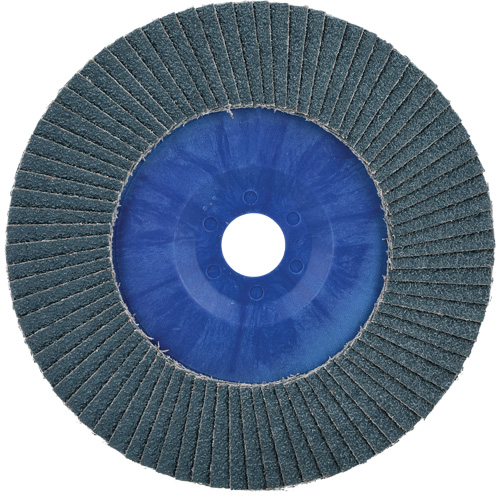 BlueFire Quick Trim Flap Disc, 7" x 7/8", Type 27, 40 Grit, Zirconia Alumina Moffatt Supply & Specialties