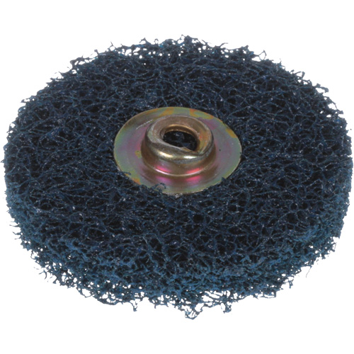 Disque HS &agrave; changement rapide pour polissage et m&eacute;lange, 2" dia., Grain Moyen, Oxyde d'aluminium Moffatt Supply & Specialties