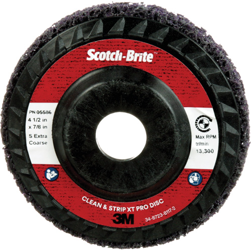 Scotch-Brite Clean and Strip XT Pro Disc XO-DC, 4-1/2" Dia., Extra Coarse Grit, Silicon Carbide Moffatt Supply & Specialties