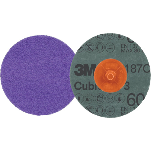 Cubitron 3 Roloc Fibre Disc, 2" Dia., 60+ Grit, Ceramic Moffatt Supply & Specialties
