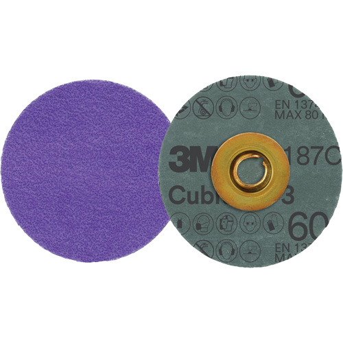 Cubitron 3 Roloc Fibre Disc, 3" Dia., 60+ Grit, Ceramic Moffatt Supply & Specialties