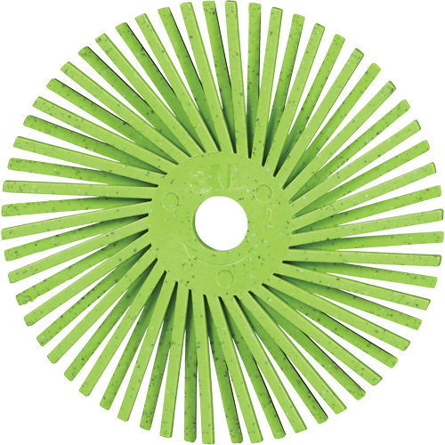Brosse radiale en soies de pr&eacute;cision type A PN-RB Scotch-Brite , C&eacute;ramique, Grain 50+, 3" dia. Moffatt Supply & Specialties