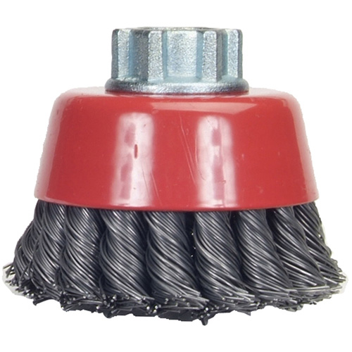Knotted Wire Cup Brush, 6" Dia. x 5/8"-11 Arbor Moffatt Supply & Specialties