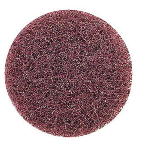 Disque de polissage non tiss&eacute; &agrave; remplacement rapide tr&egrave;s r&eacute;sistant Bear-Tex, 2" dia., Grain Moyen, Oxyde d'aluminium Moffatt Supply & Specialties