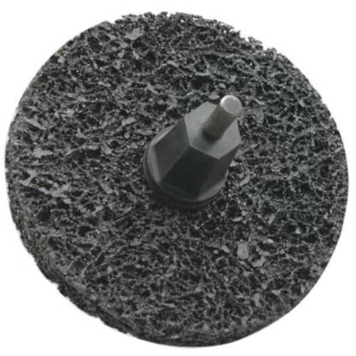 Disques non tiss&eacute;s &agrave; remplacement rapide pour d&eacute;capage Bear-Tex, 3" dia., Grain Extra grossier, Carbure de silicium Moffatt Supply & Specialties