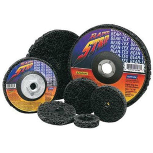 Bear-Tex&reg; Rapid Strip Non-Woven Depressed Center Disc, 4-1/2" Dia., Extra Coarse Grit, Silicon Carbide Moffatt Supply & Specialties