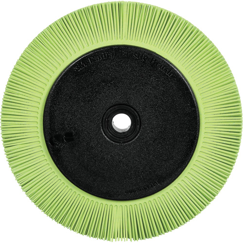 Scotch-Brite Type S Precision Radial Bristle Brush PN-RB with Flange, Ceramic, 50+ Grit, 8" Dia. Moffatt Supply & Specialties
