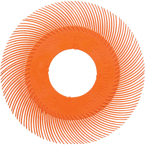 Scotch-Brite Type C Precision Radial Bristle Brush PN-RB without Adapter, Ceramic, 80+ Grit, 6" Dia. Moffatt Supply & Specialties