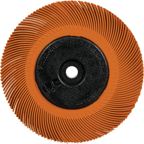 Scotch-Brite Type C Precision Radial Bristle Brush PN-RB with Adapter, Ceramic, 80+ Grit, 6" Dia. Moffatt Supply & Specialties