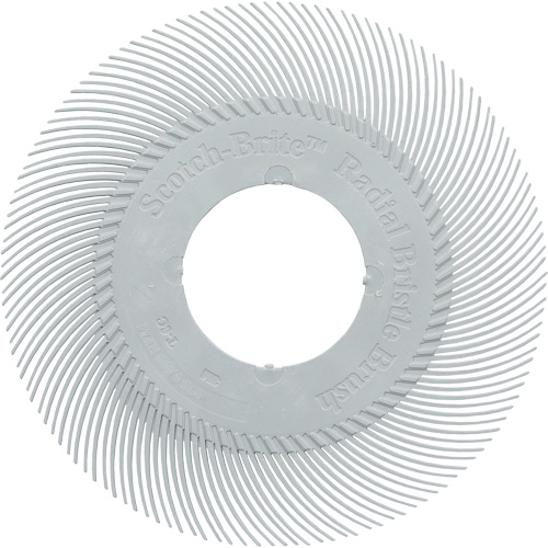 Scotch-Brite Type C Precision Radial Bristle Brush PN-RB without Adapter, Ceramic, 120+ Grit, 6" Dia. Moffatt Supply & Specialties