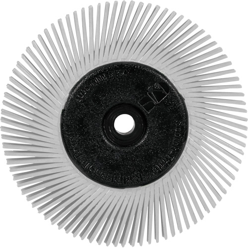 Scotch-Brite Type A Precision Radial Bristle Brush PN-RB with Adapter, Ceramic, 120+ Grit, 6" Dia. Moffatt Supply & Specialties