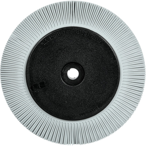 Brosse radiale en soies de pr&eacute;cision type S PN-RB avec bride Scotch-Brite , C&eacute;ramique, Grain 120+, 8" dia. Moffatt Supply & Specialties