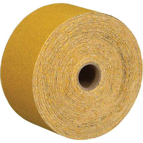 Feuille abrasive dor&eacute;e en rouleau Stikit 02785, Oxyde d'aluminium, 2-3/4" la x 135' lo, Grain 220 Moffatt Supply & Specialties