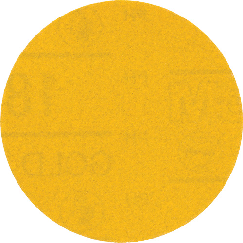 Hookit Gold Abrasive Disc, 09213, 3" Dia., 180 Grit, Aluminum Oxide, C-Weight Moffatt Supply & Specialties