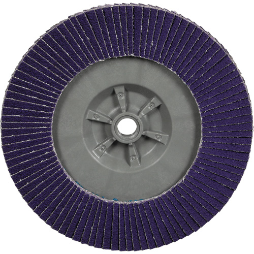 Cubitron 3 Conical  Flap Disc with Quick Change 1169F, 7" x 5/8"-11, Type T29, 80+ Grit, Ceramic Moffatt Supply & Specialties