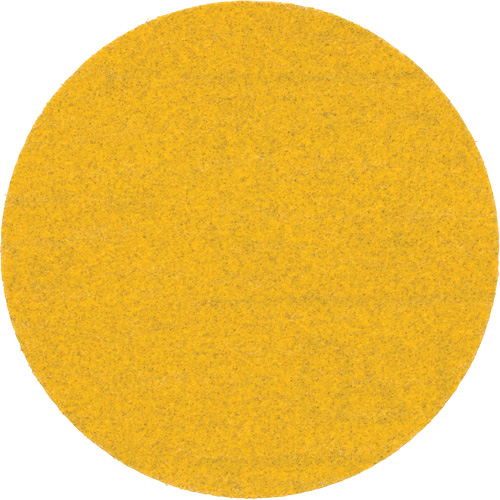 Hookit Gold Abrasive Disc, 3" Dia., 120 Grit, Aluminum Oxide, C Weight Moffatt Supply & Specialties