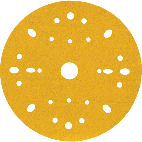 Disque abrasif dor&eacute; Hookit, dia 6", Grain 120, Oxyde d'aluminium, Poids C Moffatt Supply & Specialties