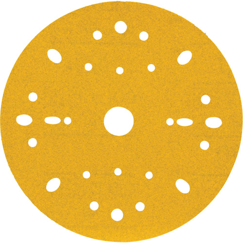 Disque abrasif dor&eacute; Hookit, dia 6", Grain 240, Oxyde d'aluminium, Poids C Moffatt Supply & Specialties