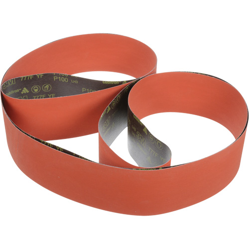 Courroie en toile 777F, 6" la x 300" lo, Ceramic Aluminum Oxide, Grain 80 Moffatt Supply & Specialties