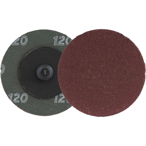 SpinLock Quick-Change Resin Fiber Disc, Aluminum Oxide, 120, 2" Dia Moffatt Supply & Specialties