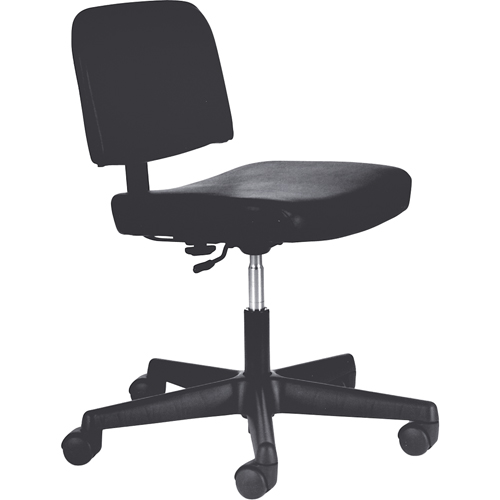 Steno Chairs, Vinyl, Black, 250 lbs. Capacity Moffatt Supply & Specialties