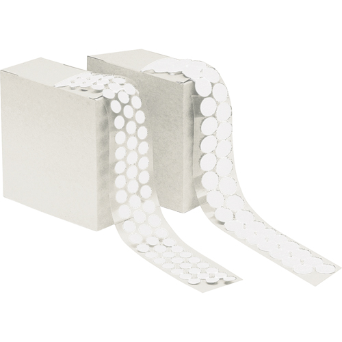Attache en rondelle, Crochet, 1/2" dia., Adh&eacute;sif, Blanc Moffatt Supply & Specialties
