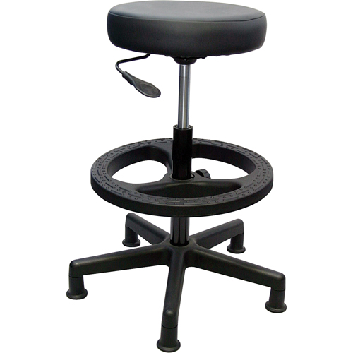 Tabouret de travail de s&eacute;rie 900, Stationnaire, Ajustable, , Tissu Si&egrave;ge, Noir Moffatt Supply & Specialties