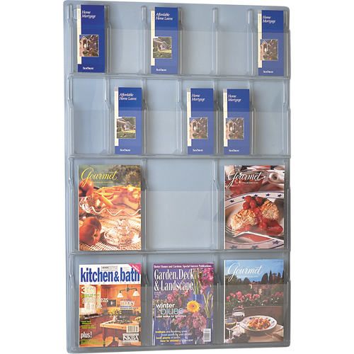 Pr&eacute;sentoirs, Mural, 6 fentes, Plastique, 30" la x 45" p x 45" h Moffatt Supply & Specialties