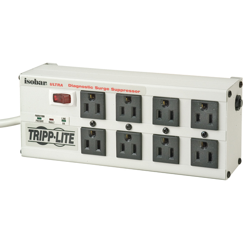 Isobar&reg; Premium Surge Suppressors, 8 Outlets, 3840 J, 1440 W, 12' Cord Moffatt Supply & Specialties