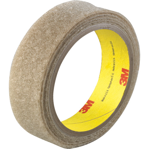 Flame-Resistant Fastener, Loop, 50 yds x 1", Adhesive, Beige Moffatt Supply & Specialties
