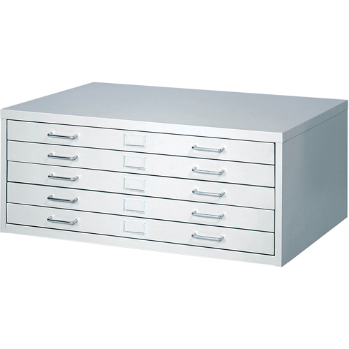FacilTM Flat File Cabinets, 5 Drawers, 40" W x 26" D x 16-3/8" H Moffatt Supply & Specialties