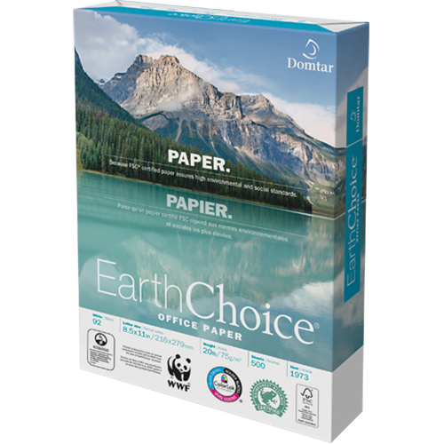 Papier pour le bureau EarthChoice, FSC, 8-1/2" x 11", 20 lb, Blanc Moffatt Supply & Specialties