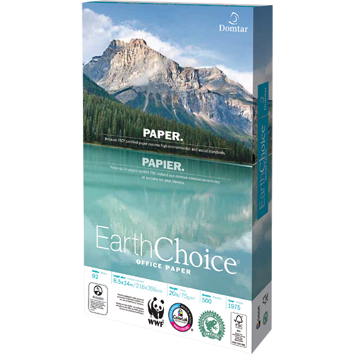 Papier pour le bureau EarthChoice, FSC, 8-1/2" x 14", 20 lb, Blanc Moffatt Supply & Specialties