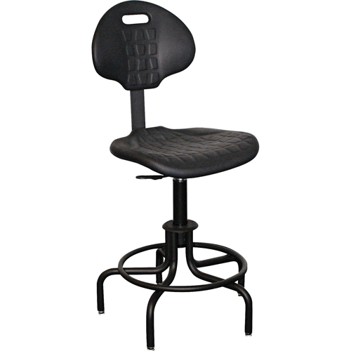 6000 Series Stool with Back, Stationary, Adjustable Height, 250 lbs. Capacity Moffatt Supply & Specialties