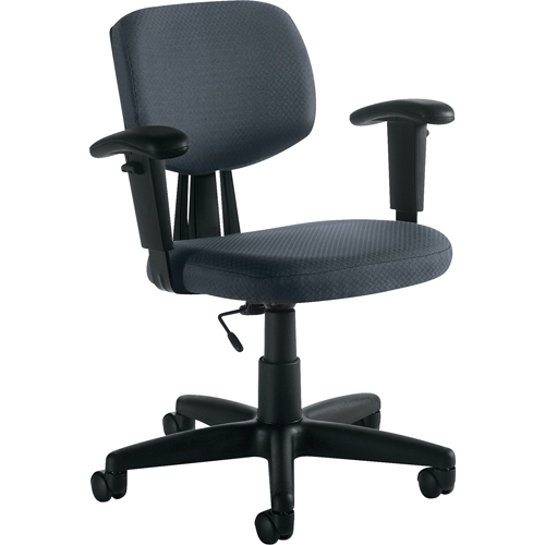 Task Chair, Fabric, Charcoal Moffatt Supply & Specialties