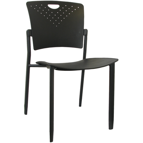Chaises empilables MaxX StaxX, Polypropyl&egrave;ne, Hauteur 17-1/4", Capacit&eacute; 275 lb, Noir Moffatt Supply & Specialties